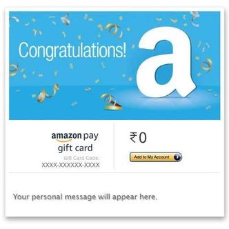 Congratulations! - Amazon Pay eGift Card